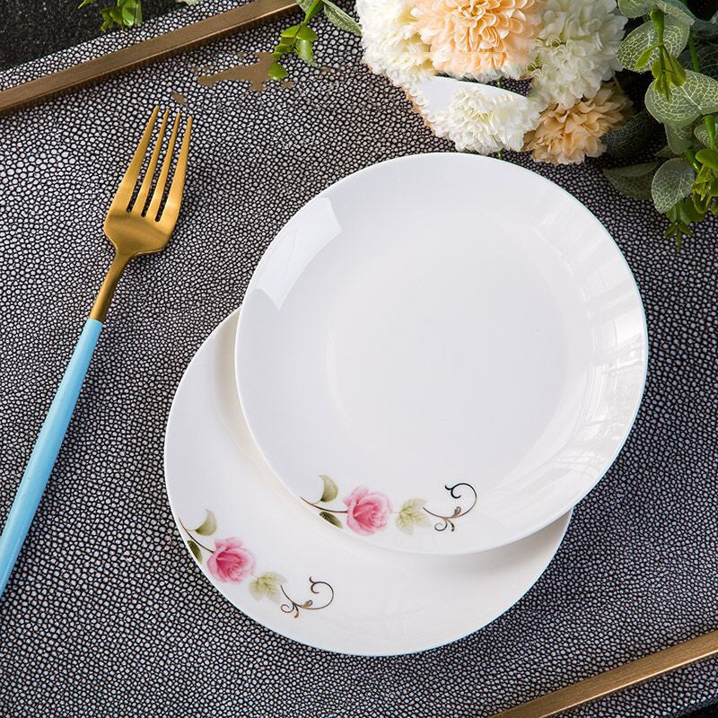 Japanisches Keramik-Tellerchen mit Blumenmuster, 6 Zoll | LuxeStyle