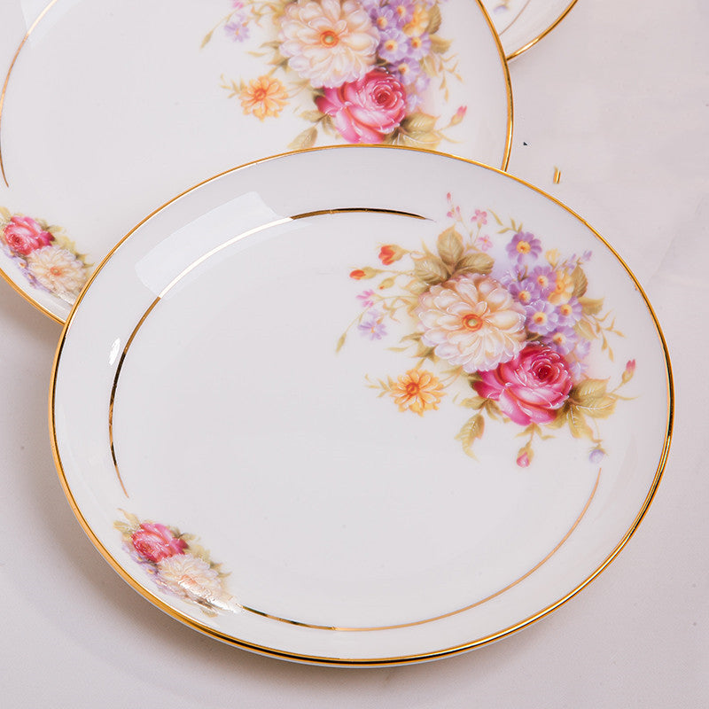 Japanisches Keramik-Tellerchen mit Blumenmuster, 6 Zoll – Bild 3 | LuxeStyle