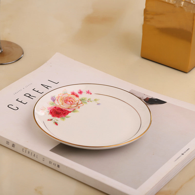 Japanisches Keramik-Tellerchen mit Blumenmuster, 6 Zoll – Bild 8 | LuxeStyle