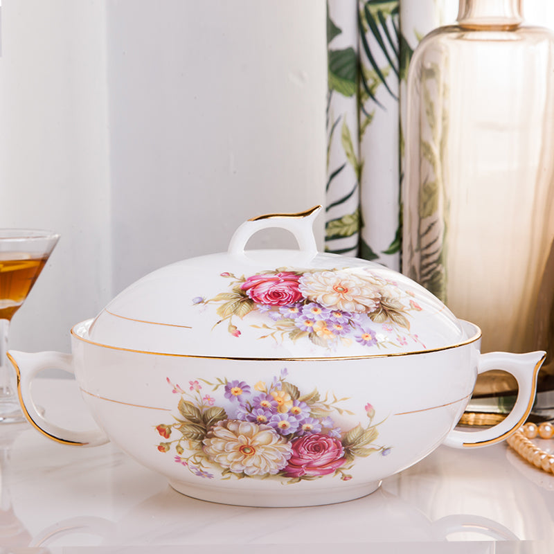 Imperiale Keramik-Kasserolle mit Deckel – Bild 5 | LuxeStyle