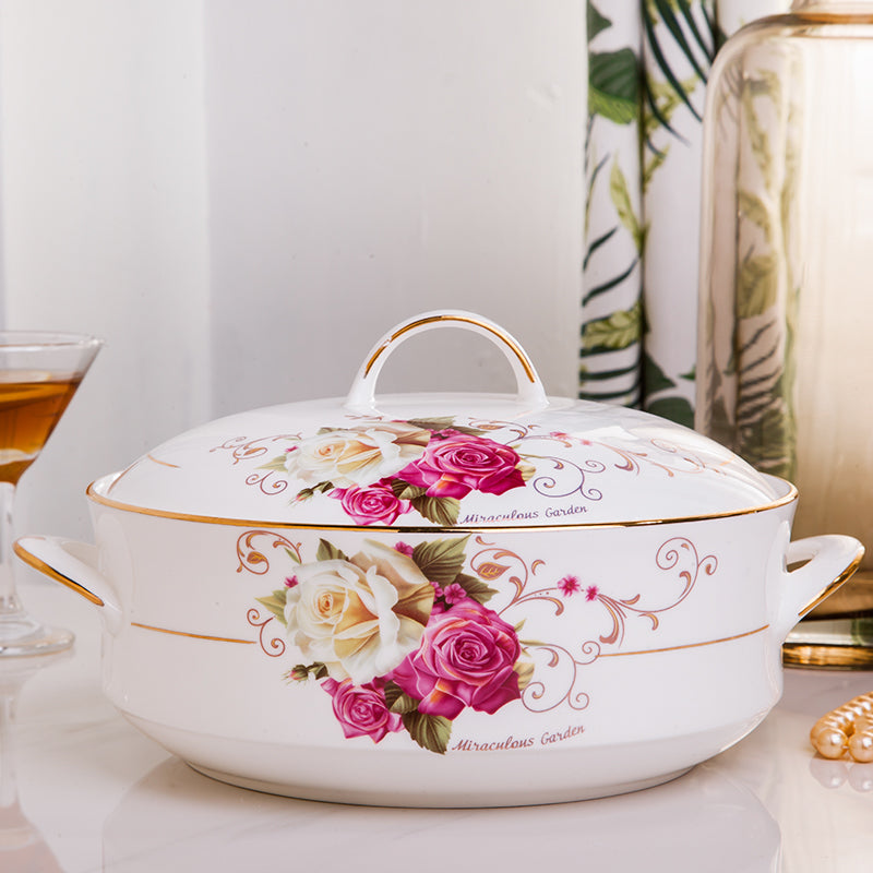 Imperiale Keramik-Kasserolle mit Deckel – Bild 12 | LuxeStyle