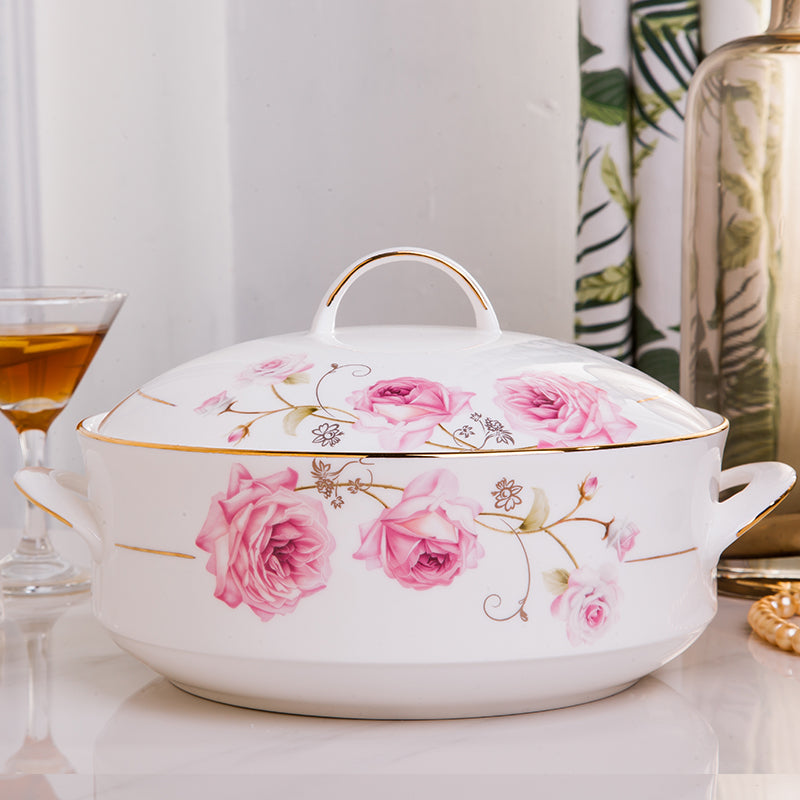 Imperiale Keramik-Kasserolle mit Deckel – Bild 6 | LuxeStyle