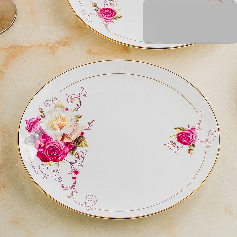 Mondteller aus Bone China Porzellan, 8 Zoll – Bild 2 | LuxeStyle