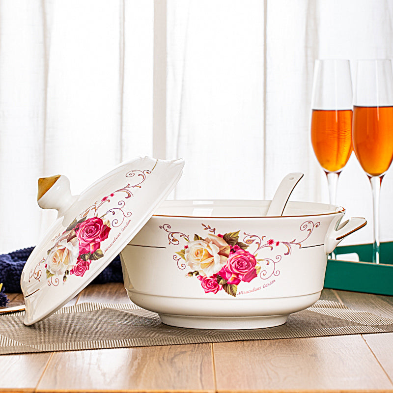 Imperiale Keramik-Kasserolle mit Deckel | LuxeStyle
