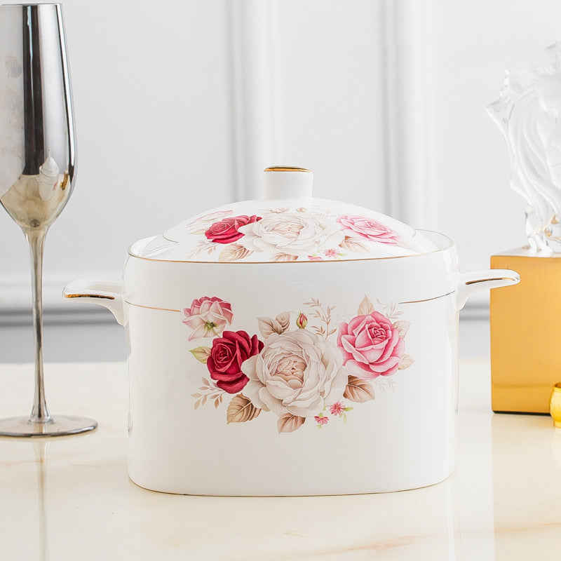 Imperiale Keramik-Kasserolle mit Deckel – Bild 7 | LuxeStyle
