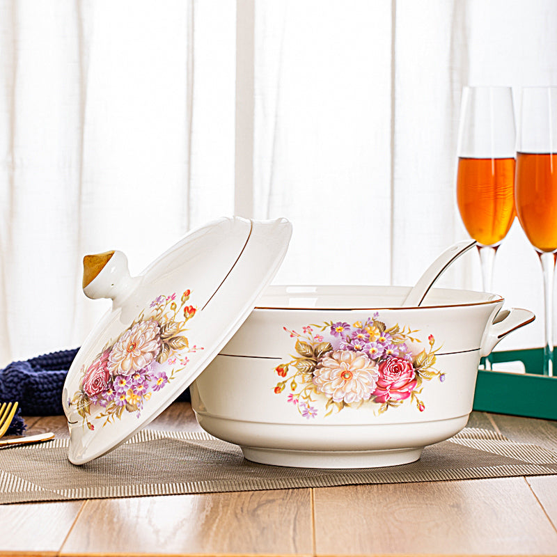Imperiale Keramik-Kasserolle mit Deckel – Bild 4 | LuxeStyle