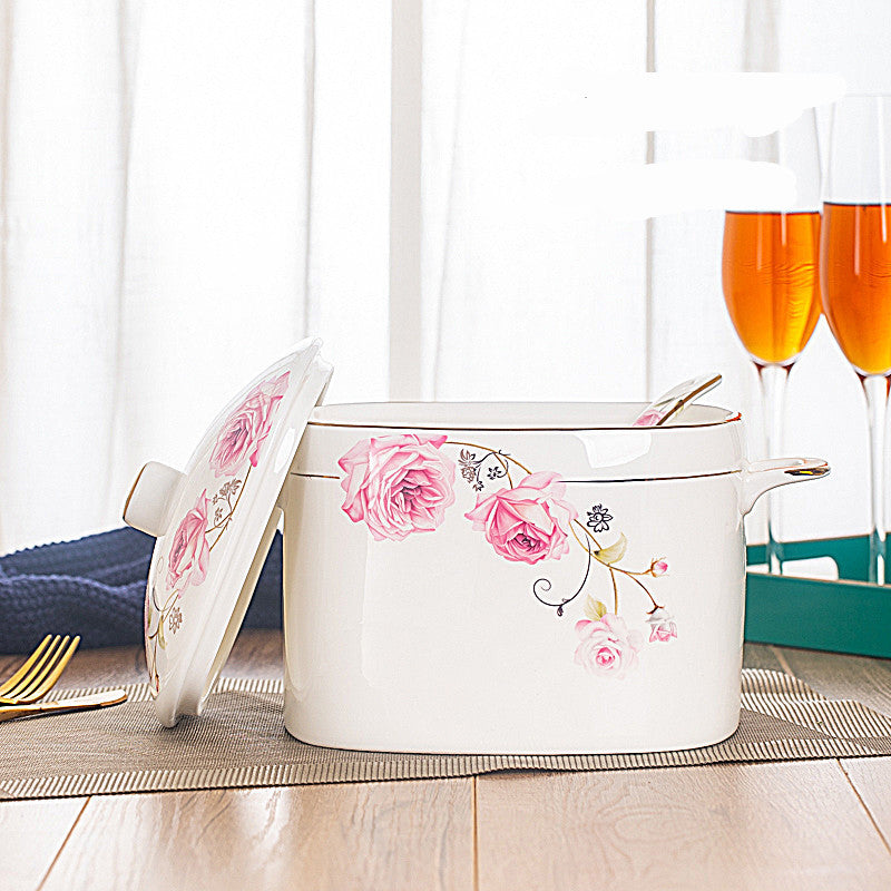 Imperiale Keramik-Kasserolle mit Deckel – Bild 2 | LuxeStyle