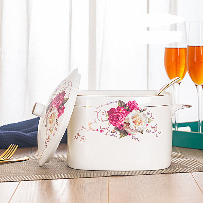 Imperiale Keramik-Kasserolle mit Deckel – Bild 9 | LuxeStyle