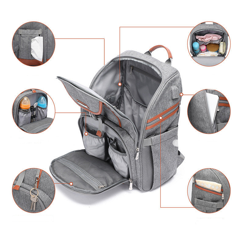Multifunktionaler Mutterschafts-Rucksack – Bild 4 | LuxeStyle