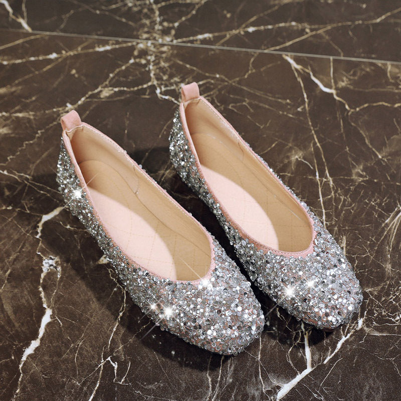 Mädchen Leder-Schuhe mit weicher Sohle