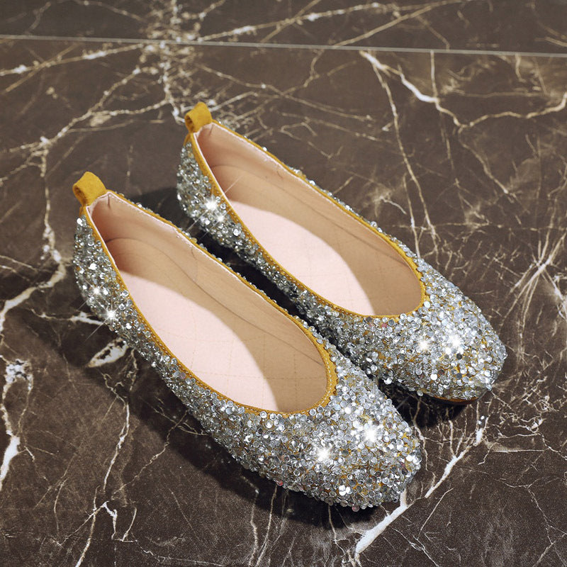 Mädchen Leder-Schuhe mit weicher Sohle
