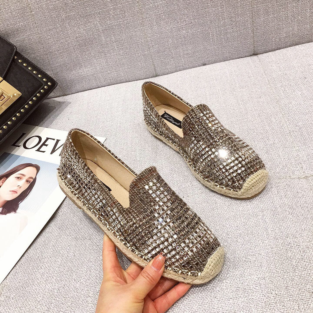 Damen-Sneaker mit dicken Sohlen und Rhinestones