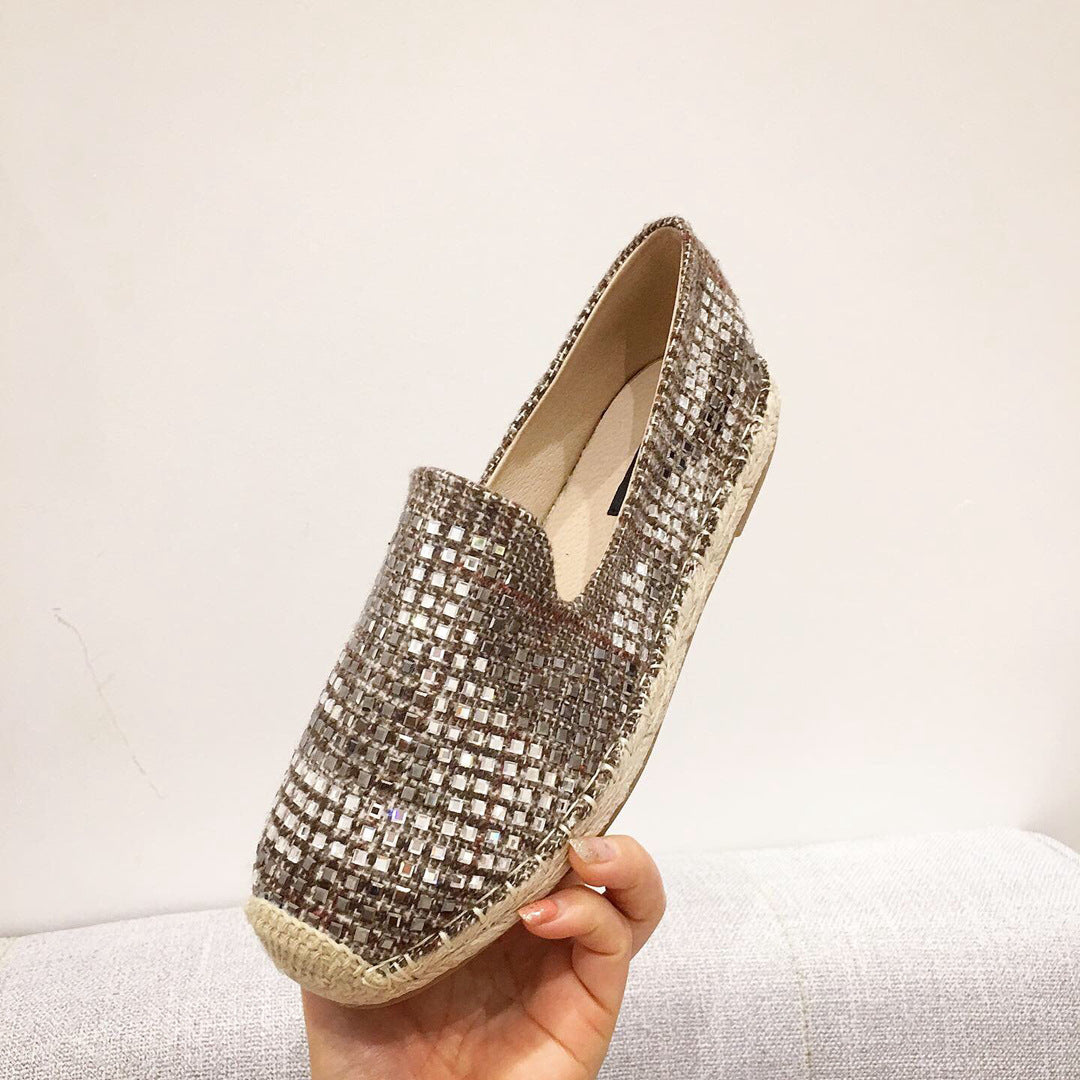 Damen-Sneaker mit dicken Sohlen und Rhinestones