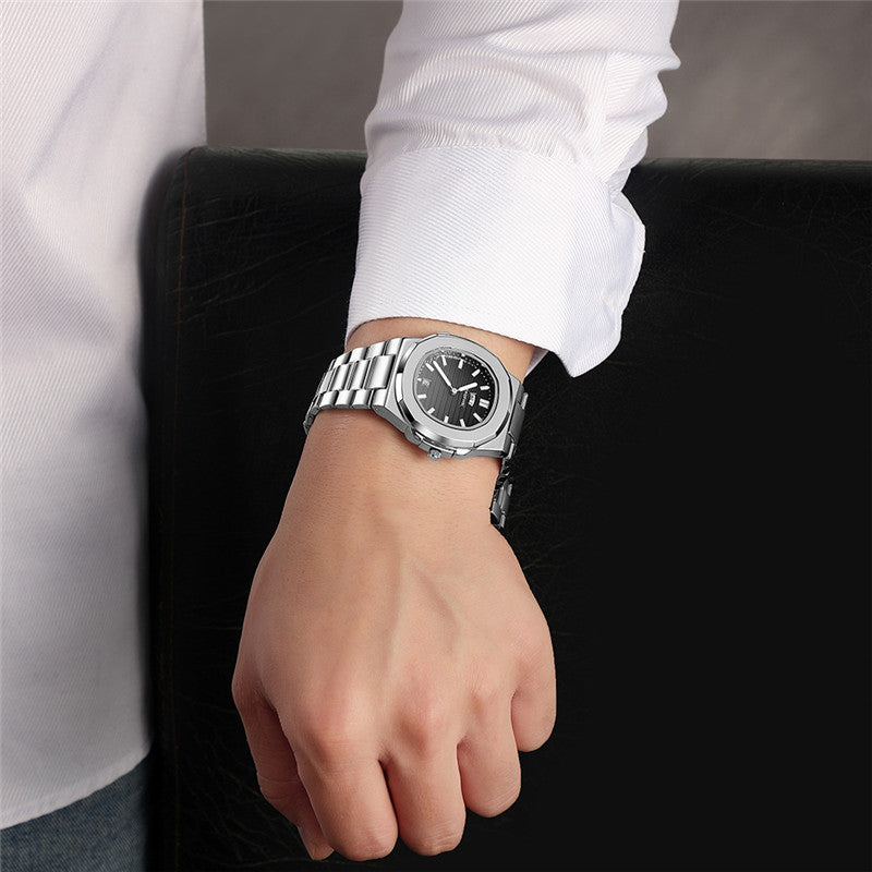 Herren-Quarzuhr mit Doppeltem Kalender | LuxeStyle