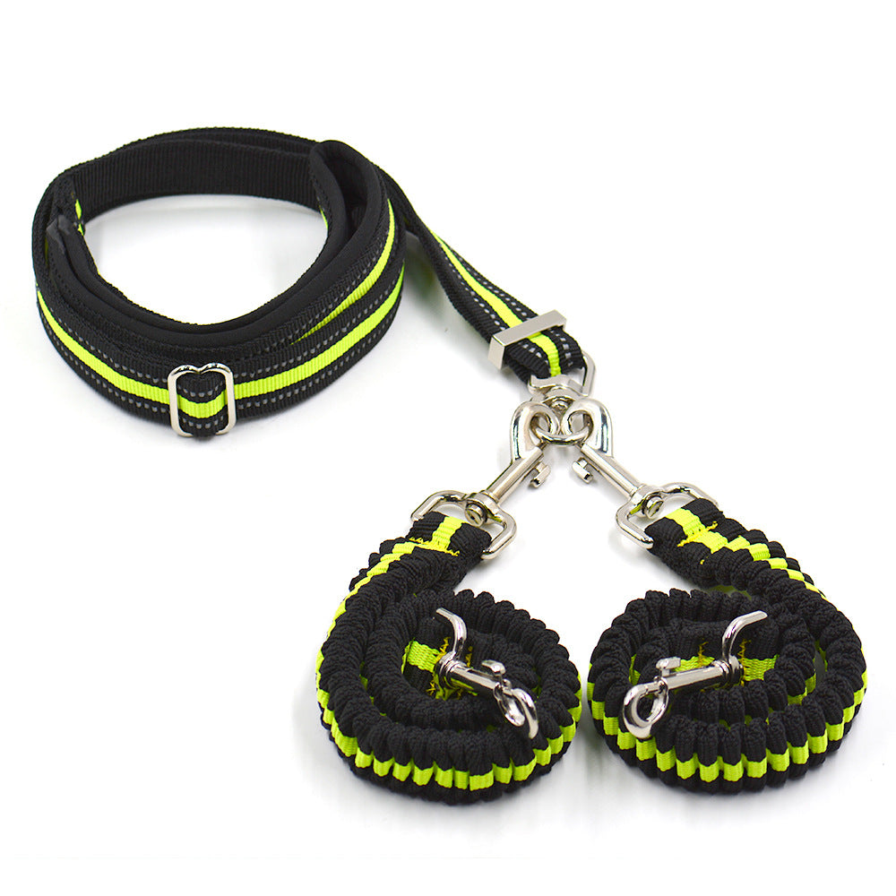 Verstellbare Nylon-Doppelleine für Hunde | LuxeStyle