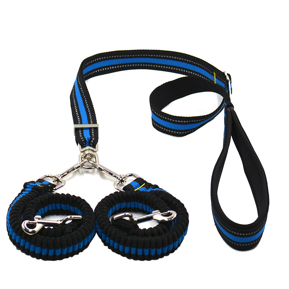 Verstellbare Nylon-Doppelleine für Hunde – Bild 2 | LuxeStyle