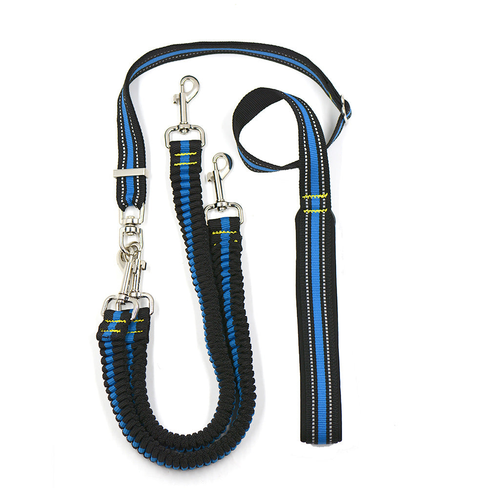 Verstellbare Nylon-Doppelleine für Hunde – Bild 3 | LuxeStyle