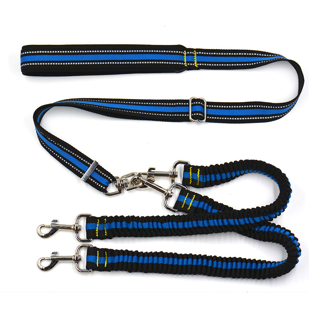 Verstellbare Nylon-Doppelleine für Hunde – Bild 4 | LuxeStyle