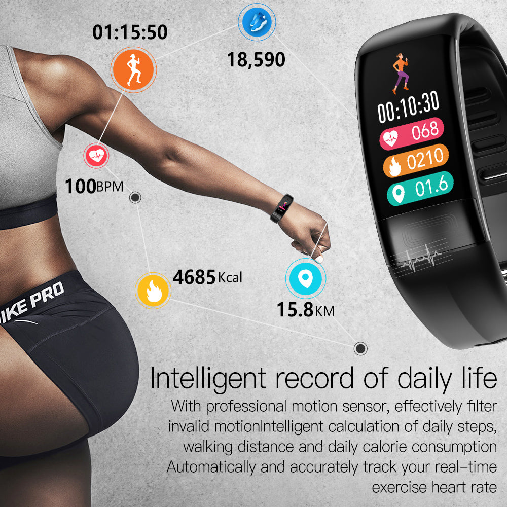 Smart-Armband mit EKG, Herzfrequenz und Temperatur