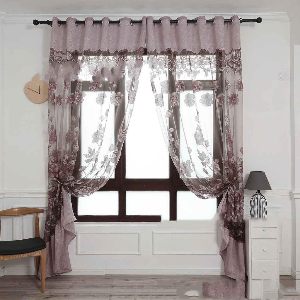 Jacquard-Voile «Grosse Pfingstrose» – Bild 3 | LuxeStyle