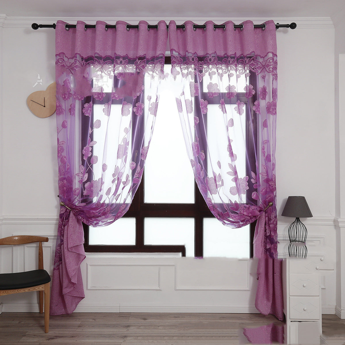 Jacquard-Voile «Grosse Pfingstrose» – Bild 6 | LuxeStyle