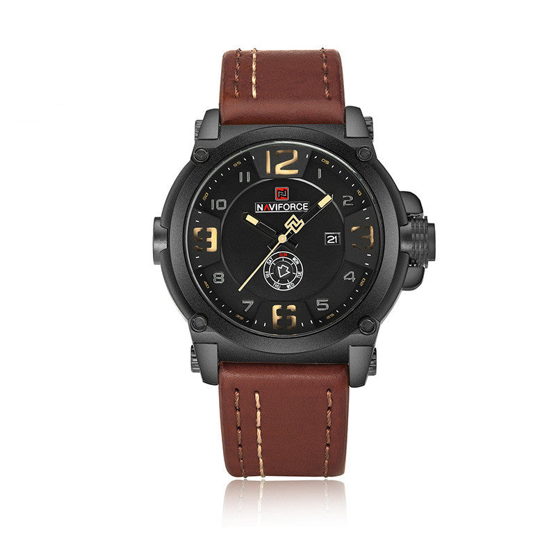 Herren-Quarzuhr mit Kalender | LuxeStyle