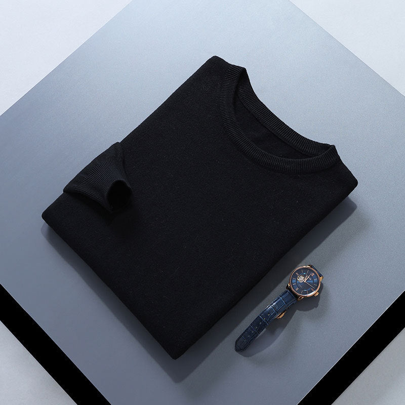 Herren-Loose-Crew-Neck-Sweater