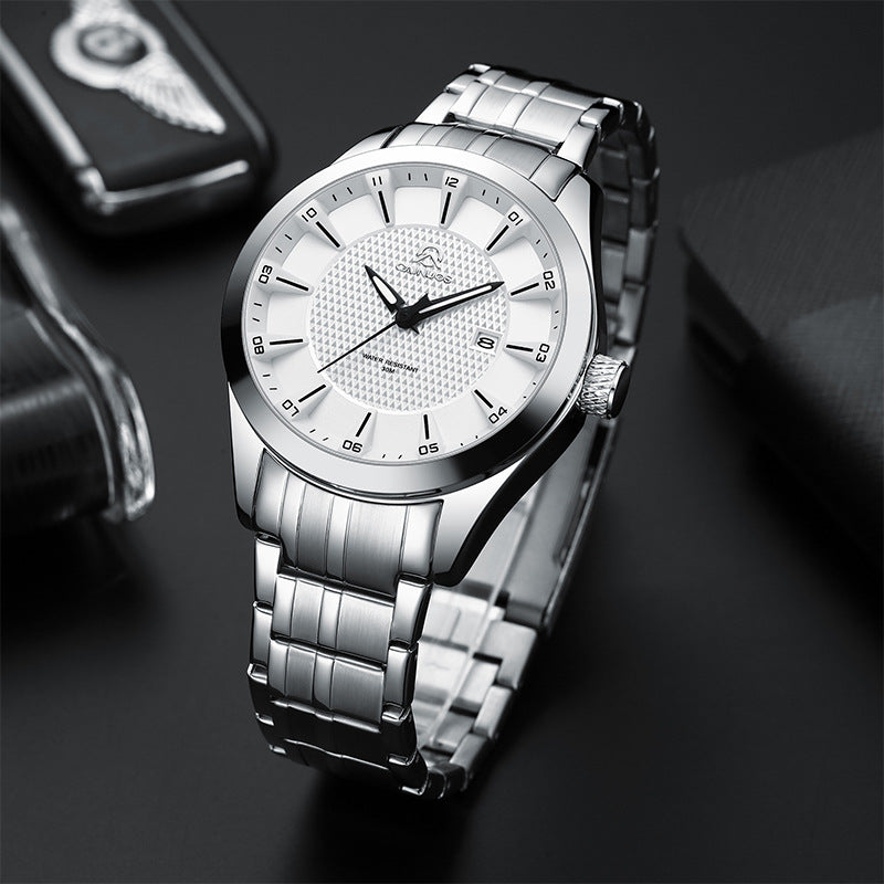 Business-Armbanduhr mit Kalender