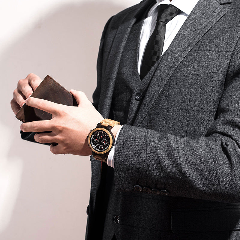 BOBO BIRD Multifunktionale Sandelholz-Uhr – Bild 4 | LuxeStyle