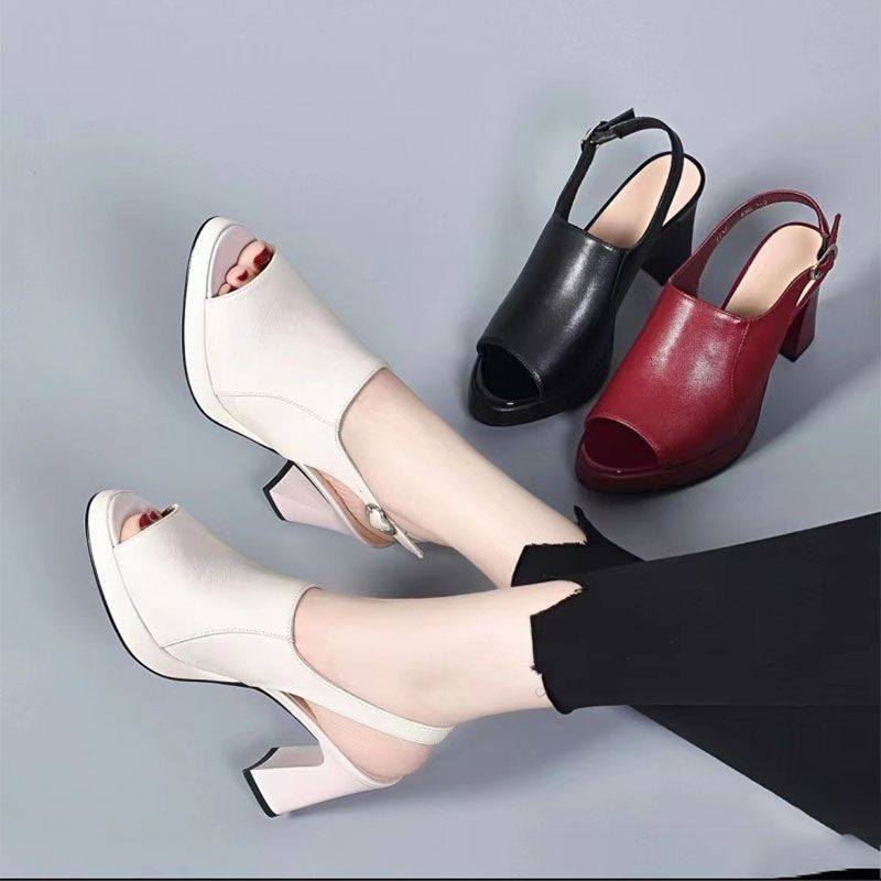 Wasserdichte Plateau-Schuhe mit Keilabsatz