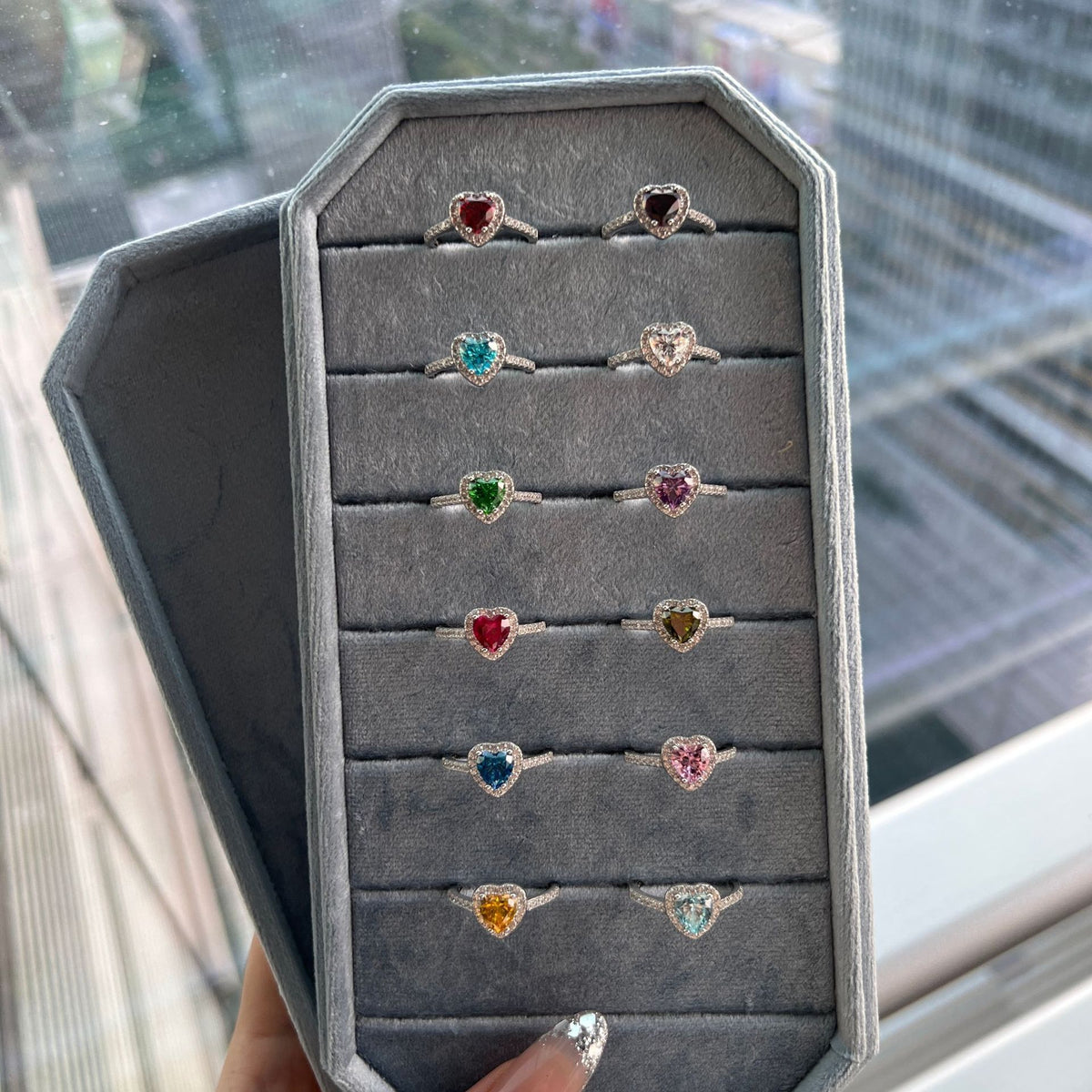 Sternzeichen Ring mit bunten Zirkonia aus Silber – Bild 12 | LuxeStyle