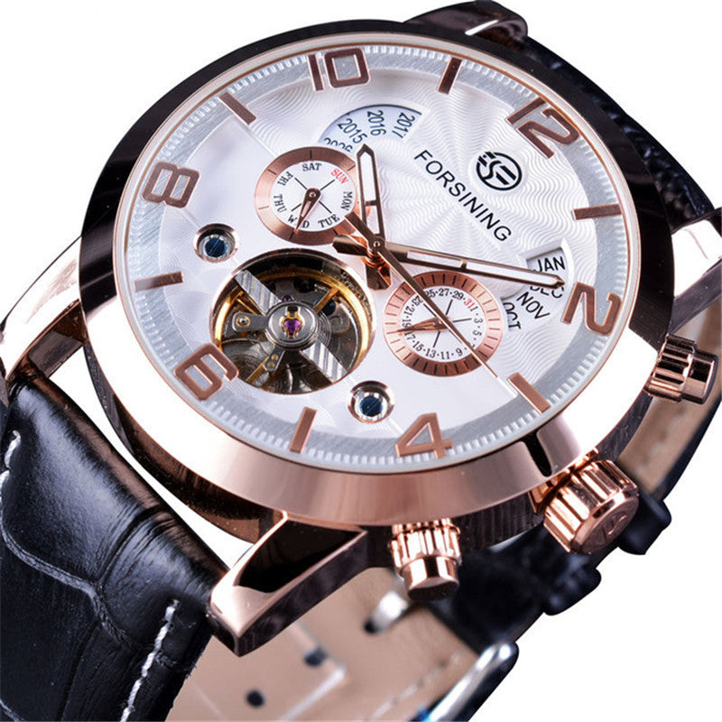 Herren Automatikuhr mit Kalender | LuxeStyle