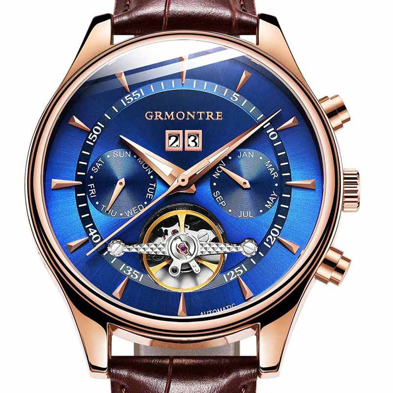 GRMONTRE Mechanische Automatikuhr für Herren | LuxeStyle