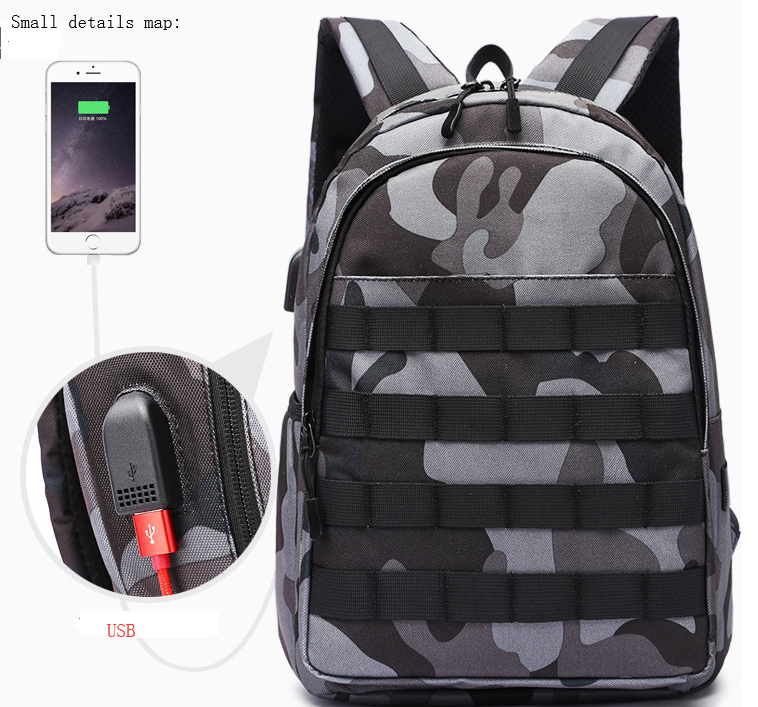 USB Camouflage Rucksack – Bild 4 | LuxeStyle