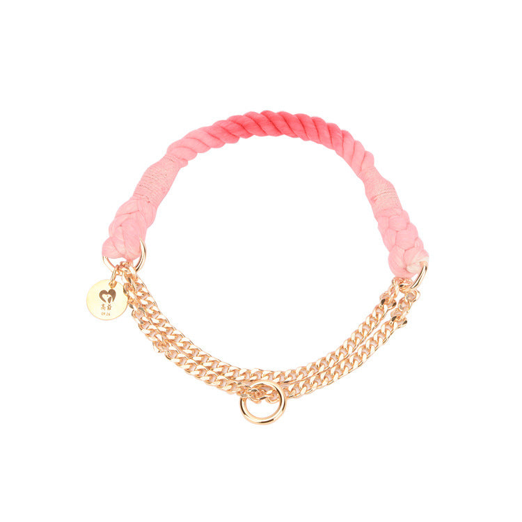 Handgewobenes Halsband mit Farbverlauf | LuxeStyle