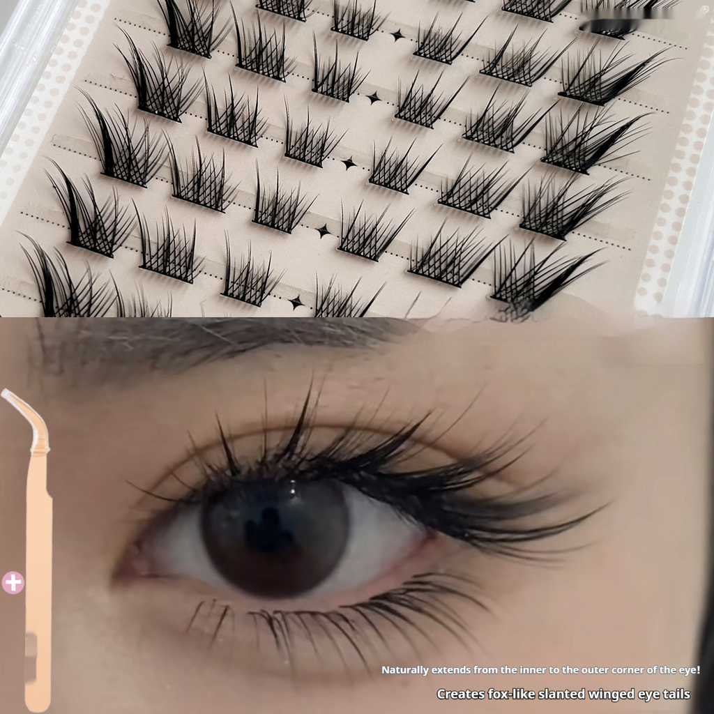 Falsche Wimpern, selbstklebend, natürlich gewellt
