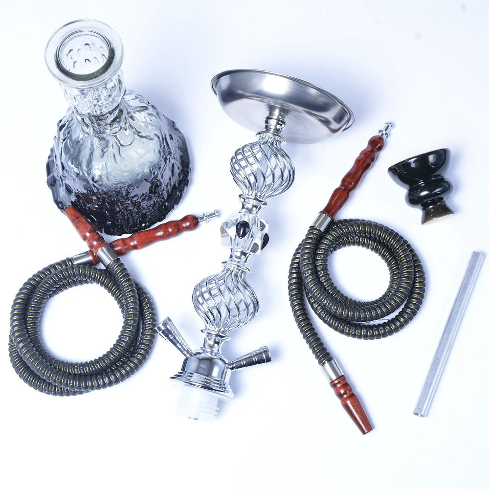 Große Arabische Shisha Doppelrohr-Set