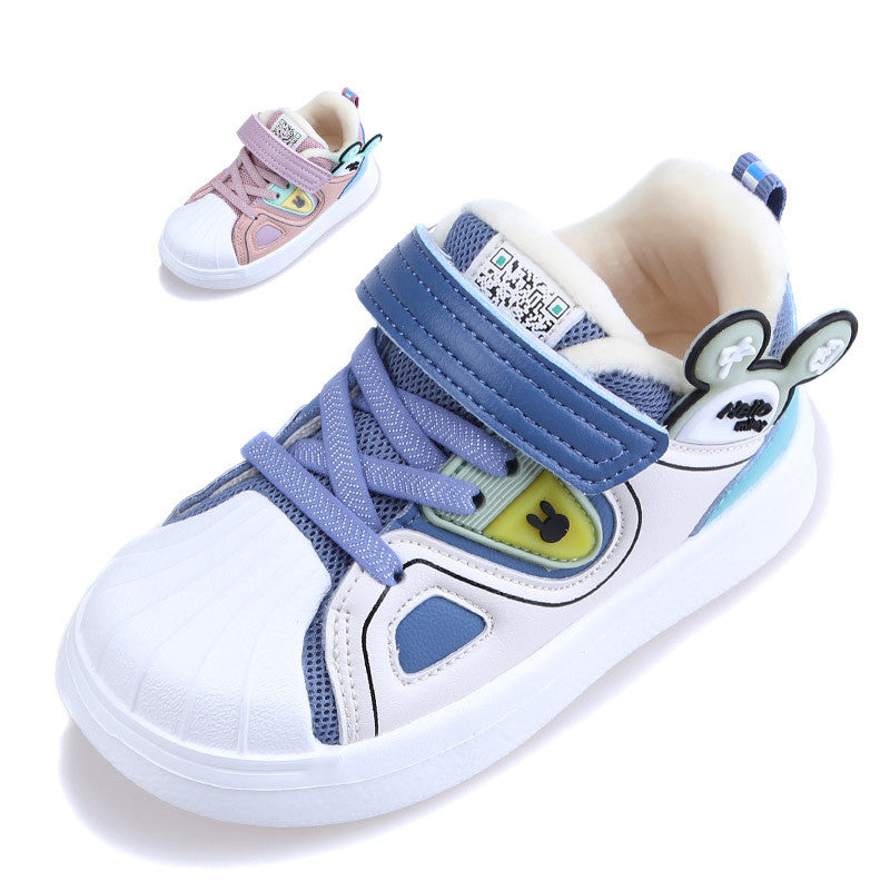 Gesteppte Baby-Sneaker mit Klettverschluss | LuxeStyle