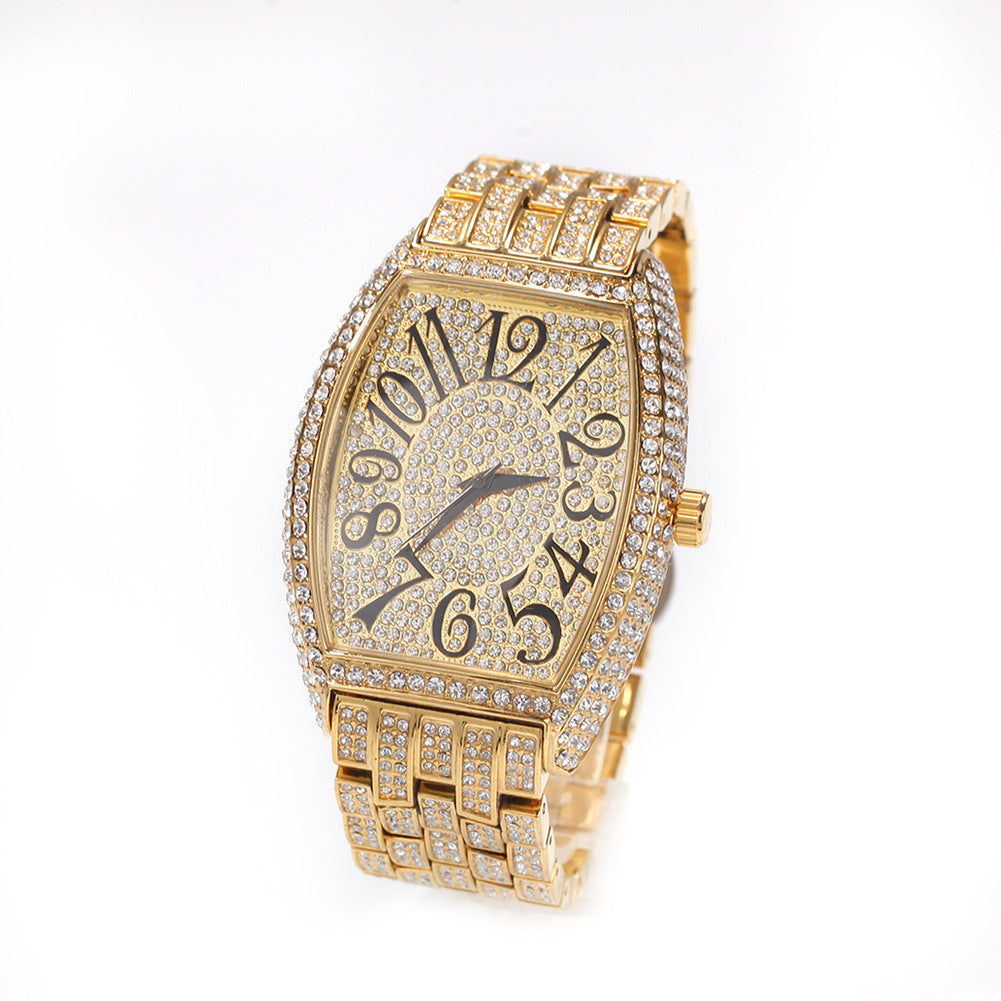 Herren Armbanduhr mit Strass-Zifferblatt – Bild 6 | LuxeStyle