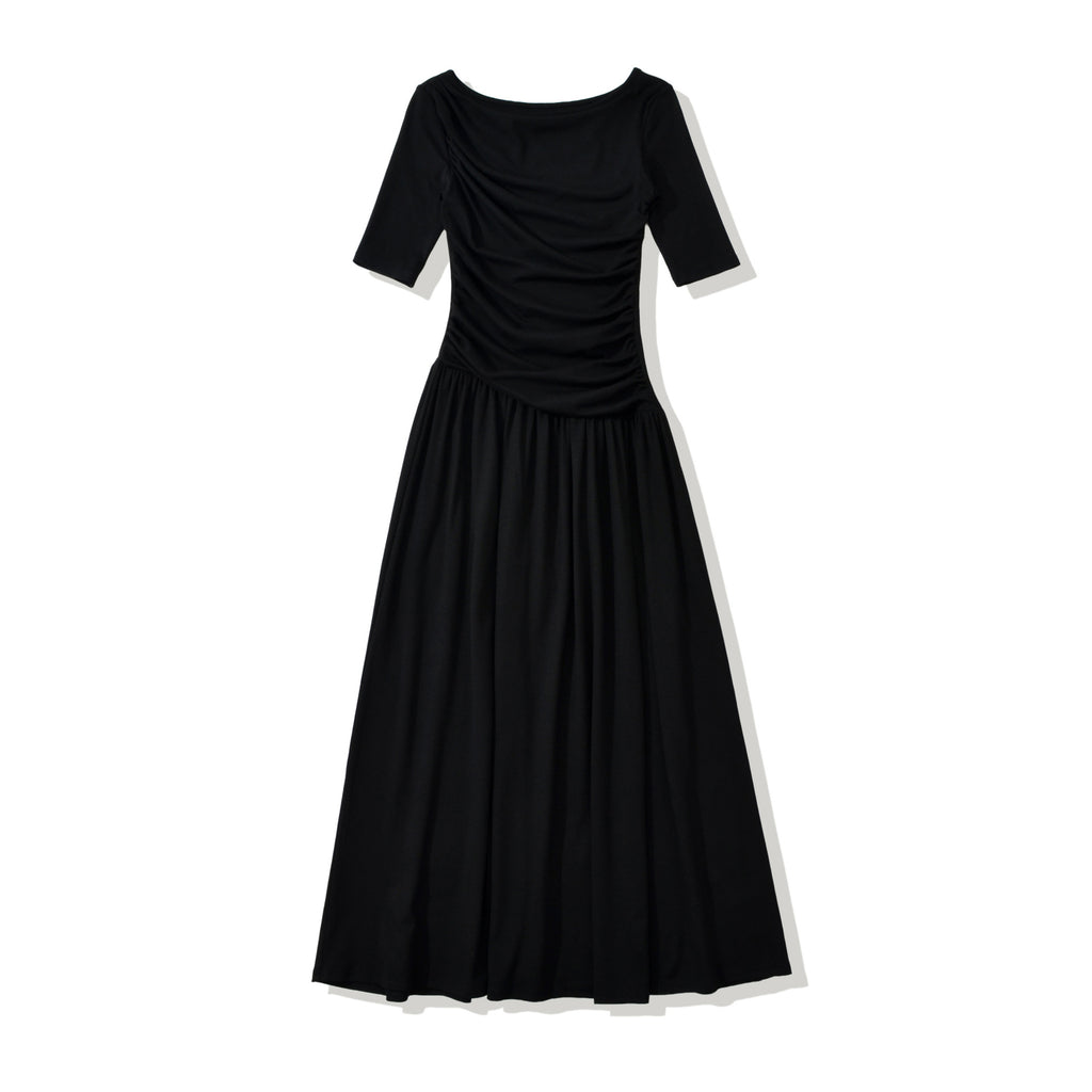 Elegantes Midi-Kleid mit Pleuron