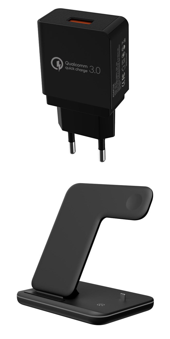 3-in-1 Wireless Ladestation für Apple & Android
