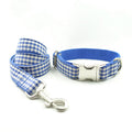 Blau karierte Haustier-Leine | LuxeStyle