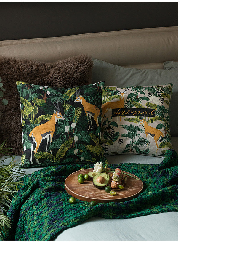 Madagascar Kissenbezug, Dschungel-Tiermotiv – Bild 3 | LuxeStyle