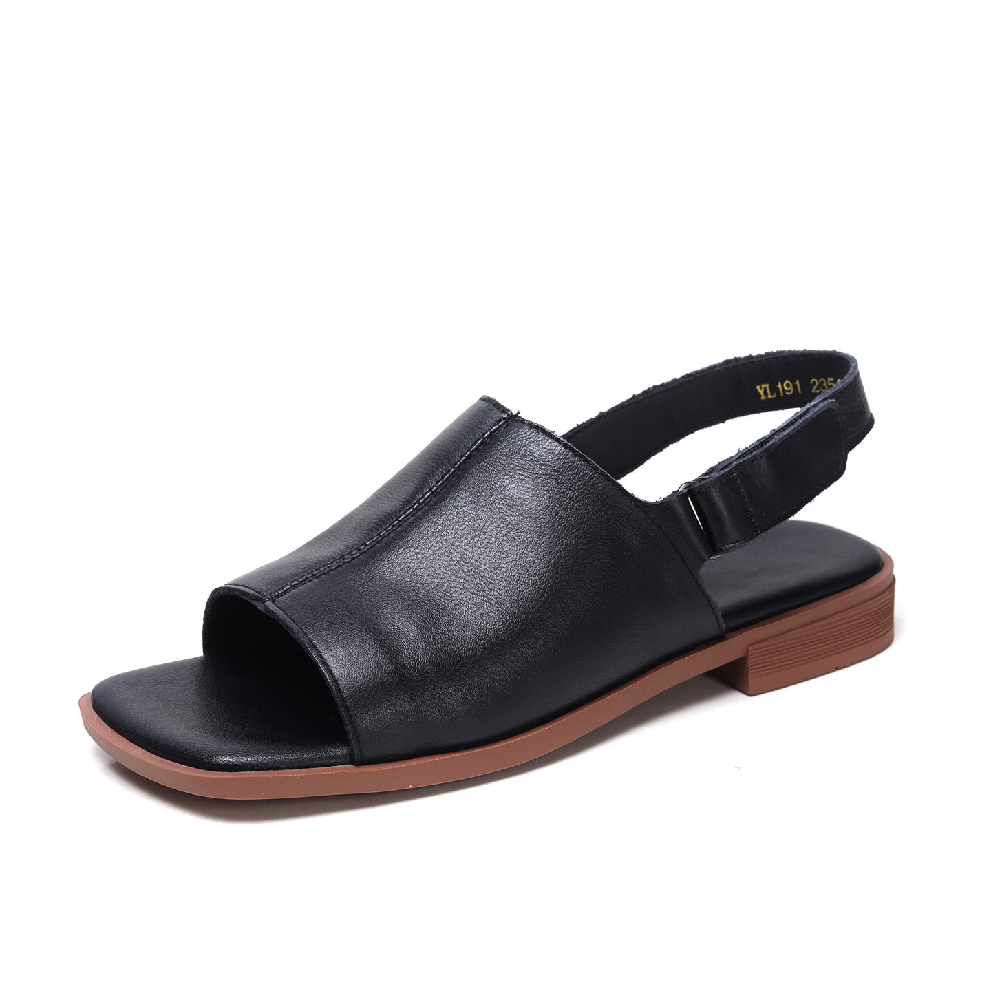 Spitzschuh-Sandalen aus Leder