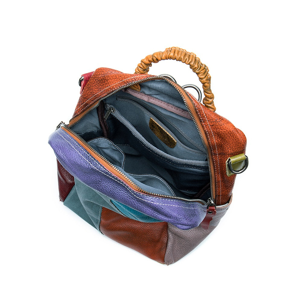 Retro-Rucksack Patchwork