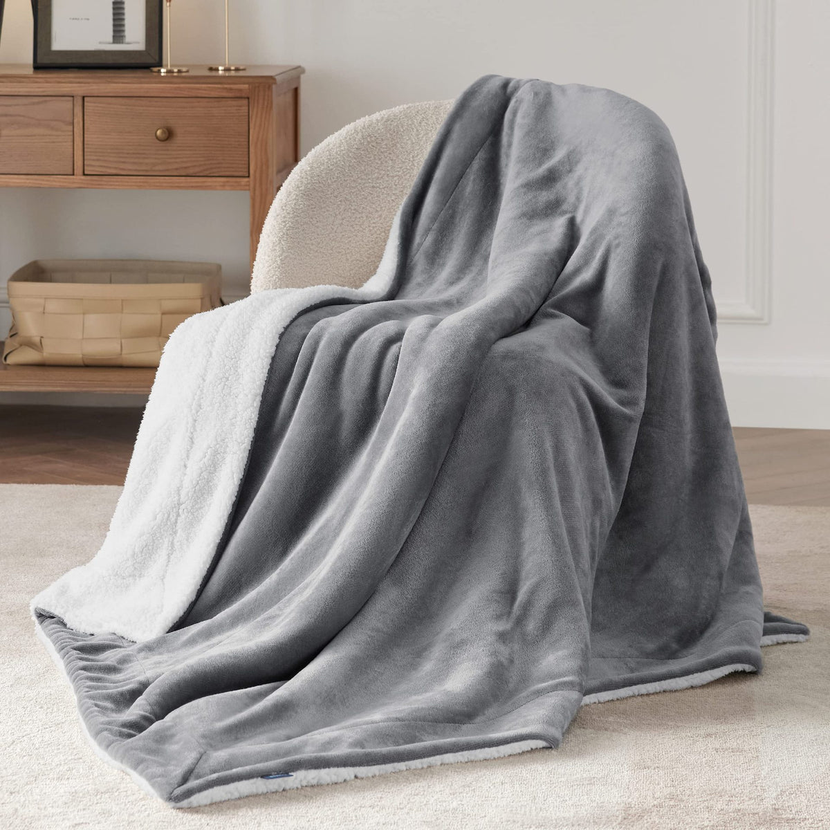 Doppelseitige Plüsch-Decke | LuxeStyle
