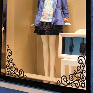 Eck-Blumenfenster-Aufkleber | LuxeStyle
