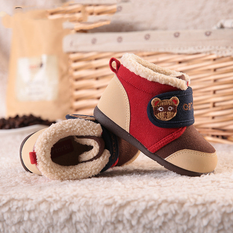 Samt-Schneestiefel für Kleinkinder – Bild 2 | LuxeStyle