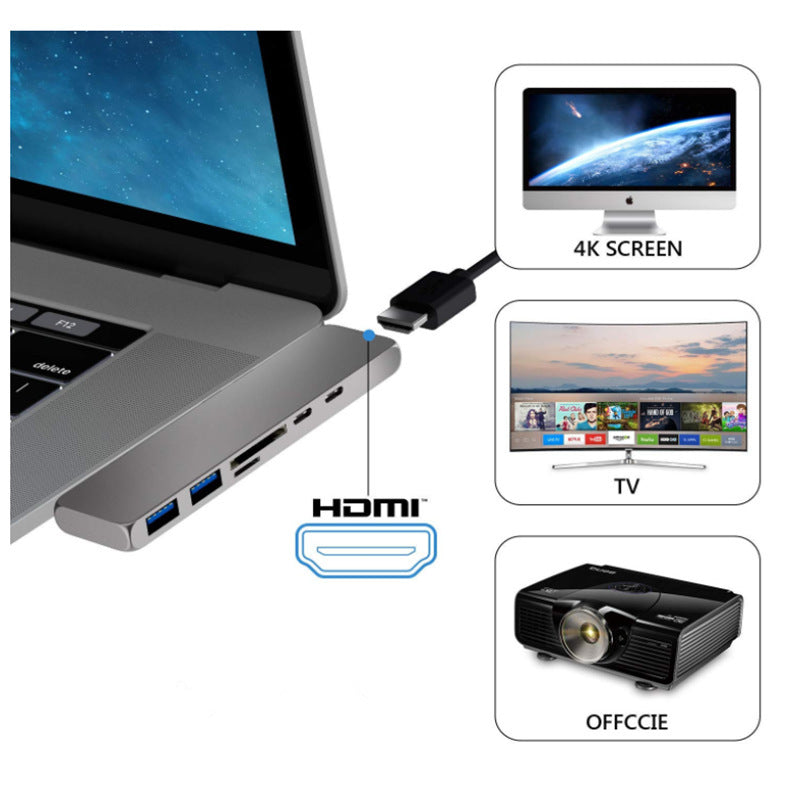 USB-C Hub Adapter mit HDMI, VGA, LAN & Power-Port – Bild 3 | LuxeStyle