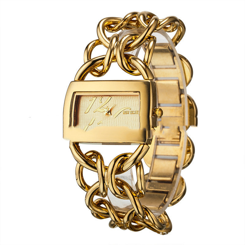 Damen Quarzuhr mit Metallarmband – Bild 2 | LuxeStyle
